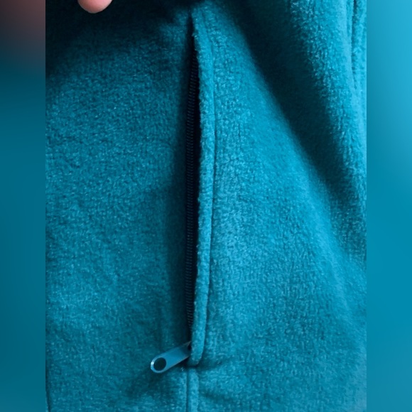 COLUMBIA FULL ZIP GREEN FLEECE - SZ SMALL - Picture 2 of 6